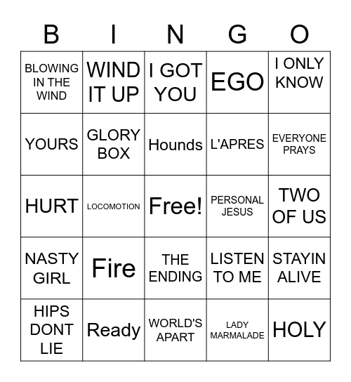 RDC BINGO Card