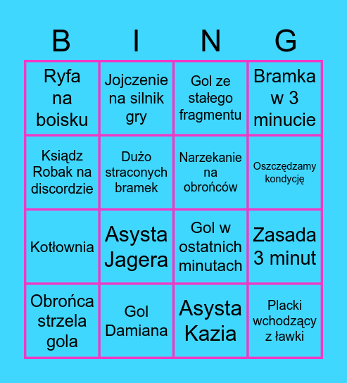 Tachibańskie bingo Card