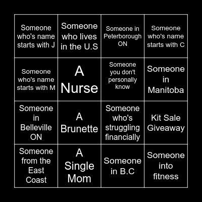 FEBRUARY RECRUITING BINGO!! Bingo Card