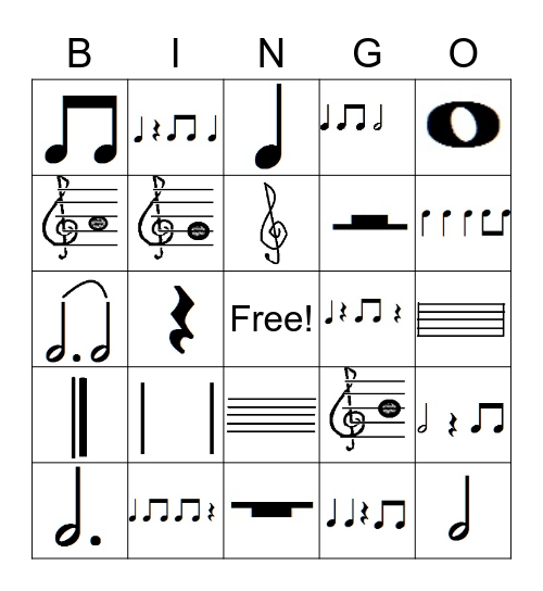 MUSIC  Bingo Card