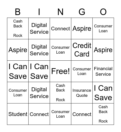 Product Bingo! Bingo Card