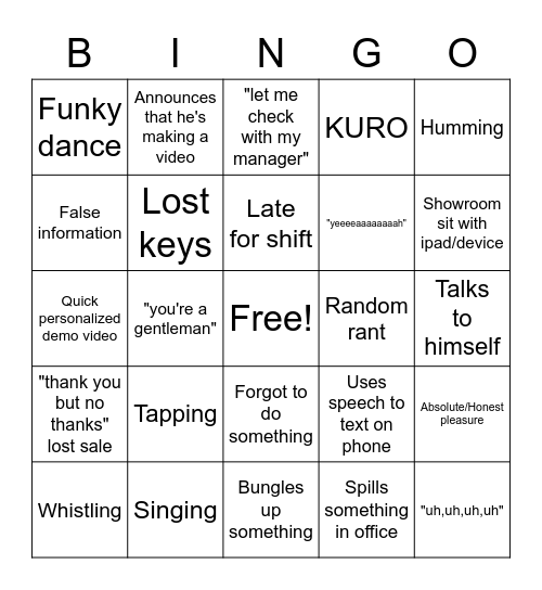 Loo0o0oooL 2.0 Bingo Card