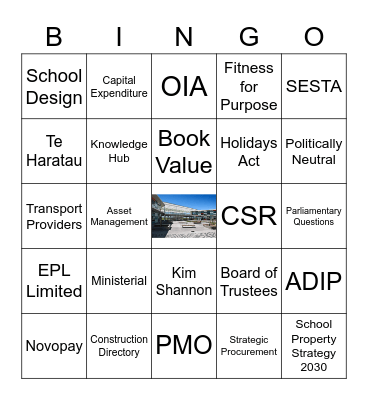 EIS Bingo Card