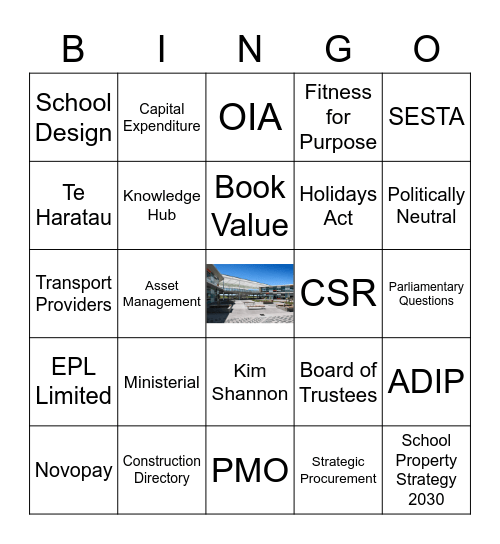 EIS Bingo Card