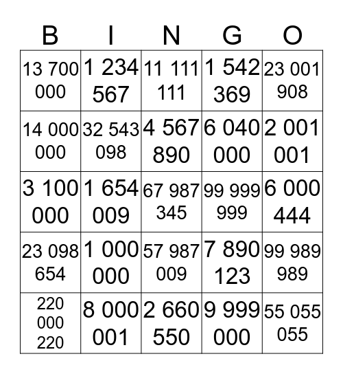 ΤΟ ΠΑΙΧΝΙΔΙ ΤΩΝ ΕΚΑΤΟΜΜΥΡΙΩΝ Bingo Card