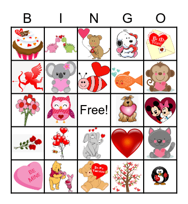 Valentine's Day Bingo Card