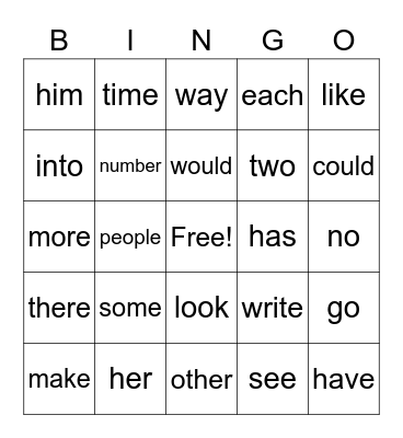 MCW LIST 7 & 8 Bingo Card