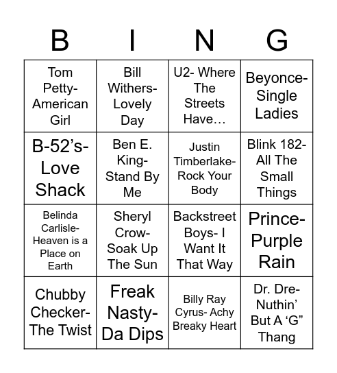 Coverall Bingo Card
