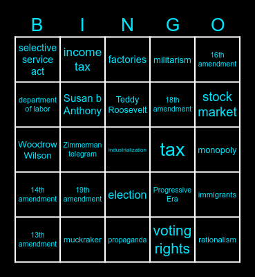 SS BINGO Card