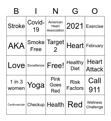 T2 Pink Goes Red Bingo Card