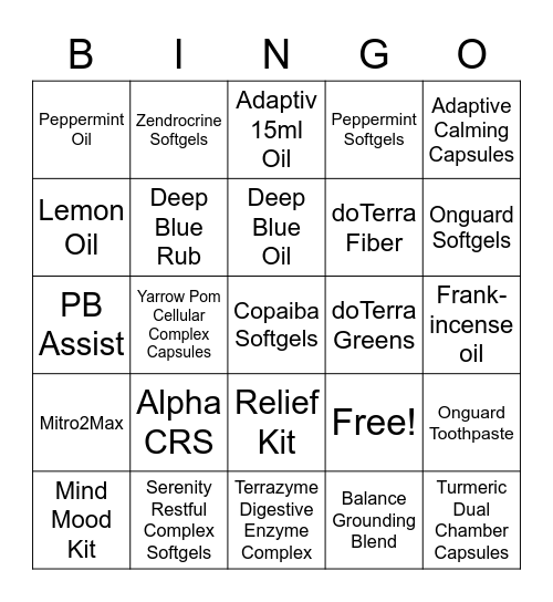 Teresa Branson 9159425 Bingo Card