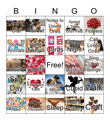 Valentine's Day BINGO Card