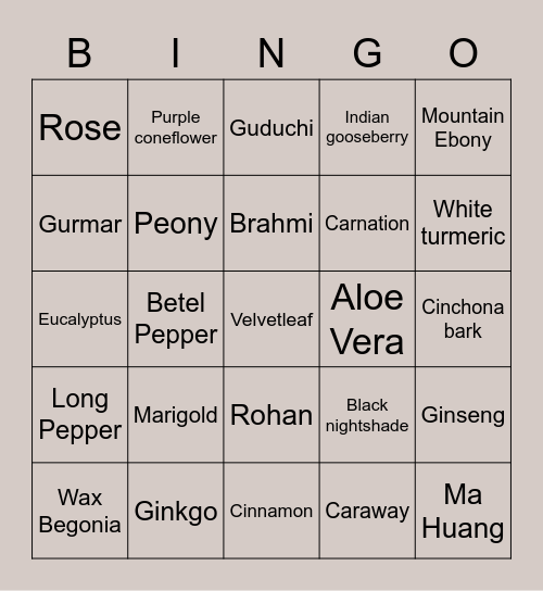 LARGO, KIARA MARIE Bingo Card