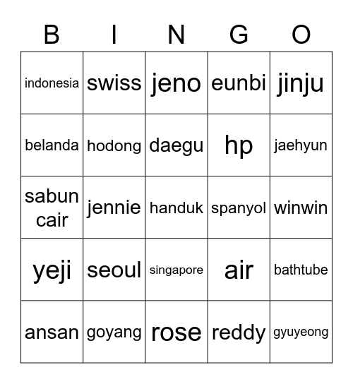 DARUMA Bingo Card