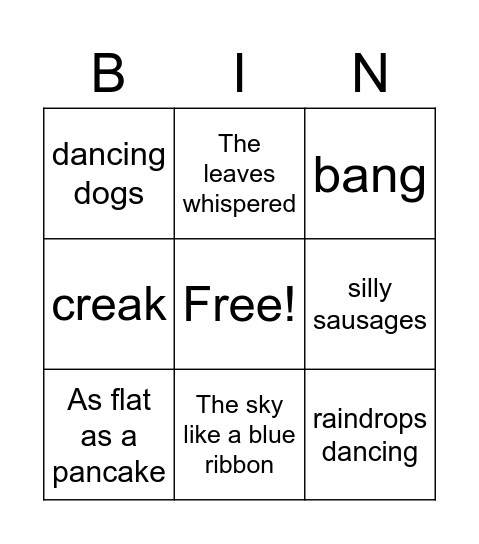 SOAPAIMS Bingo Card