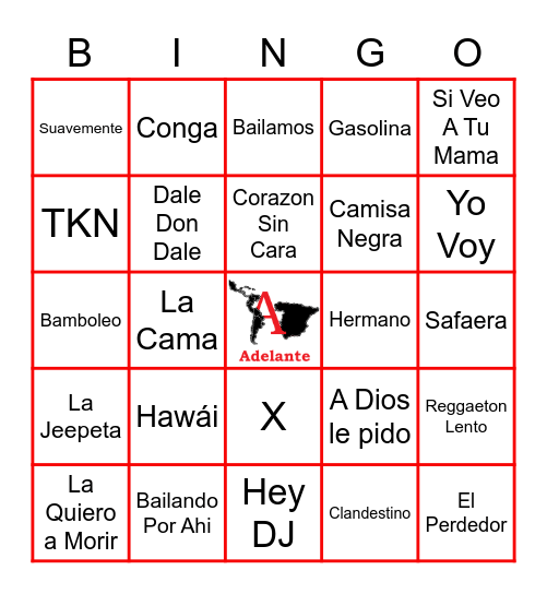 ¡Música española! Bingo Card