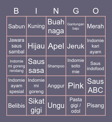 Azaléa Bingo Card