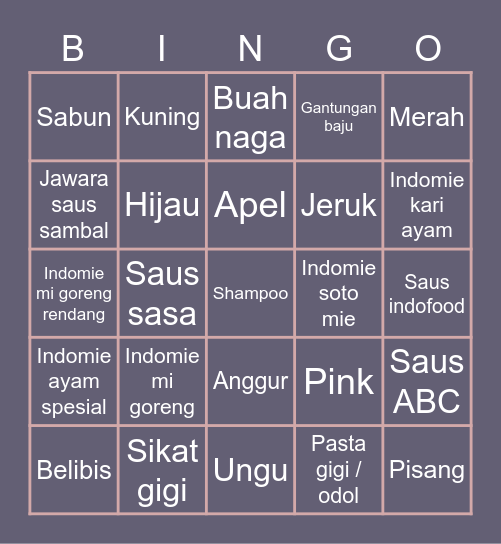 Azaléa Bingo Card