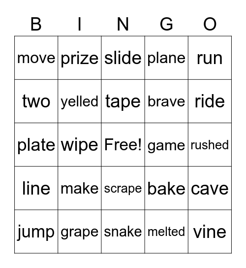 a_e, HFW Bingo Card