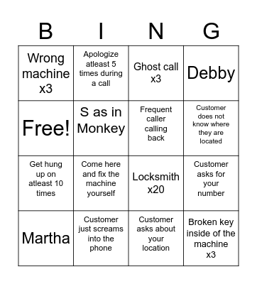 TWOSDAYYY Bingo Card