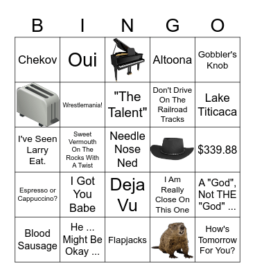 GROUNDHOG DAY Bingo Card