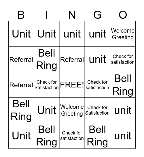 LEI Bingo Card