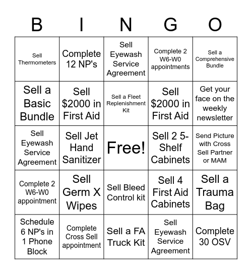 CORE = MORE Bingo Card