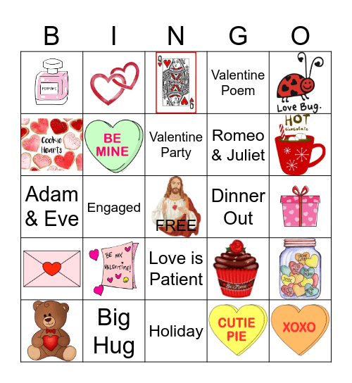 HAPPY VALENTINES DAY Bingo Card