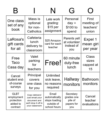 Self-Care Bingo Card