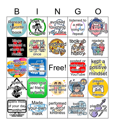 QuaranTEEN BINGO Card