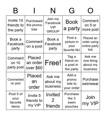 Matilda Jane Bingo Card