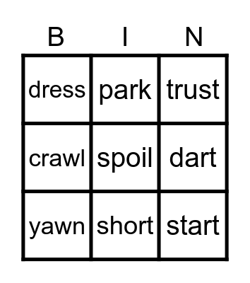 Unit 4 Skills Bingo Card