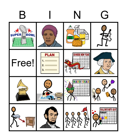 February Bingo Card