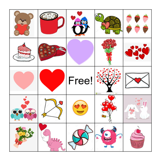 Valentine's Day Bingo! Bingo Card