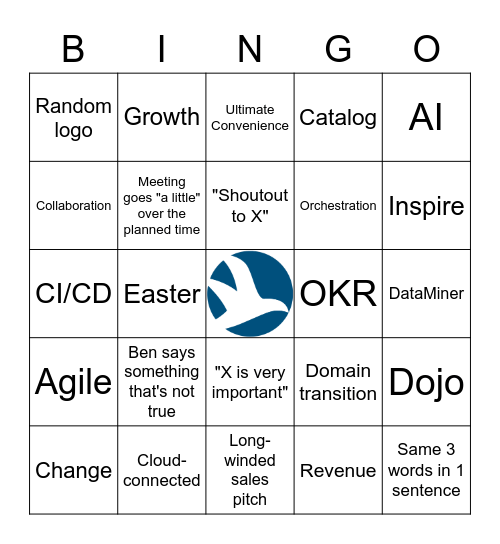 Quarterly Update Bingo Card