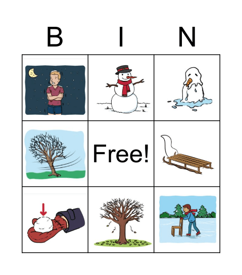 Winter BINGO Card