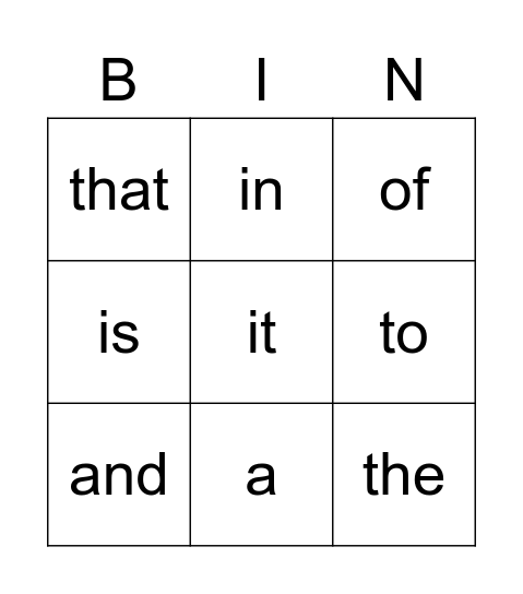 12 GOLDEN LEVEL WORDS Bingo Card