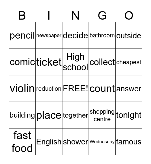 Bingo Card