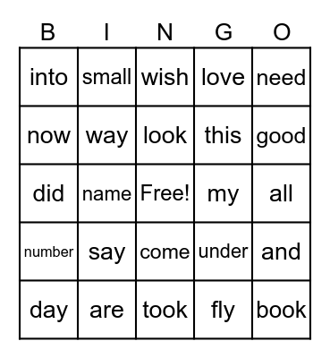 Bingo Card
