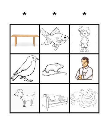 Young Stars 1 Bingo Card