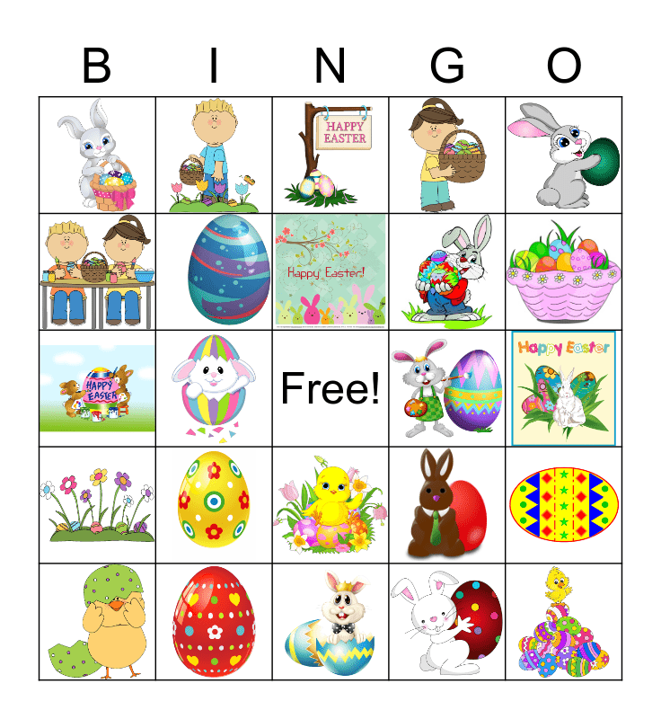 Easter Bingo Card