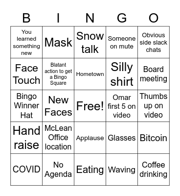 Verato Town Hall 2/3 Bingo Card