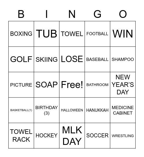 ASLdeafined.com (Sports / Bathroom / Celebrations) Bingo Card