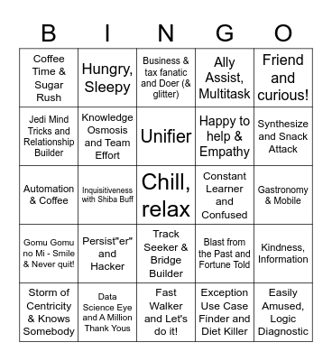 Tax Tech Pokemon Bingo Card