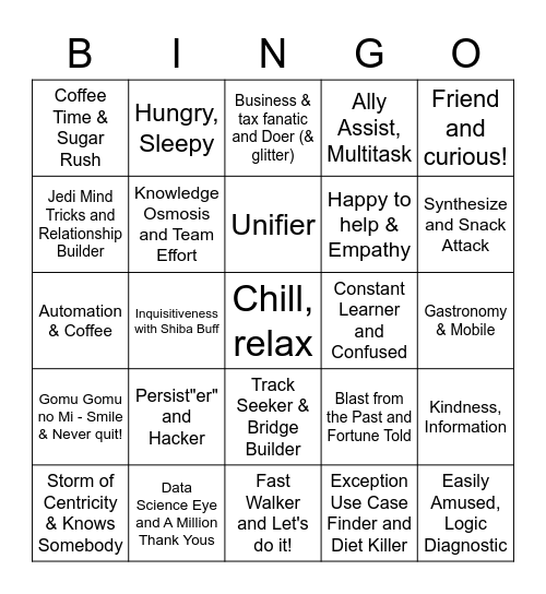 Tax Tech Pokemon Bingo Card