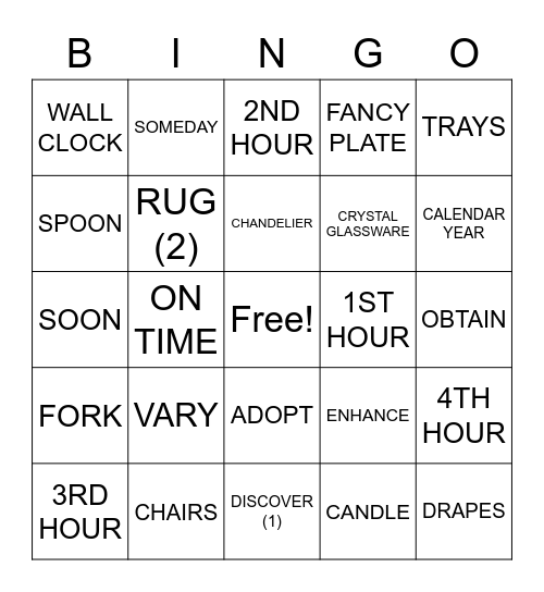 ASLdeafined.com (Dinning room / Time-4 / Verbs-9) Bingo Card