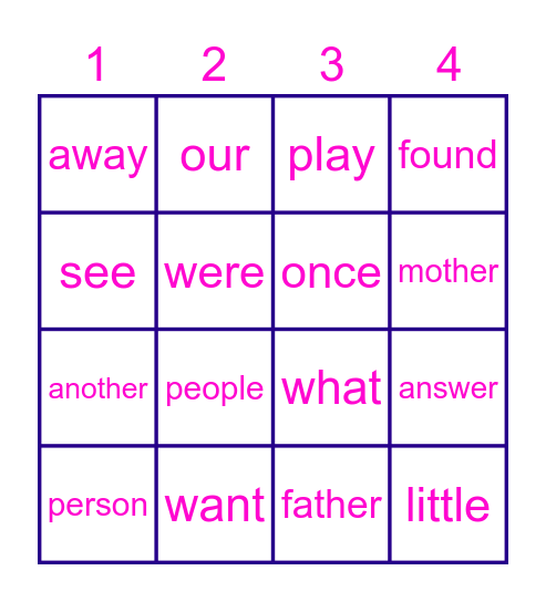 Lalonee Bingo Card