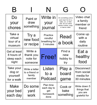 Phoenix Bingo Card