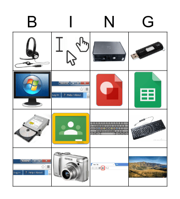 Computer Tech Words Bingo Card