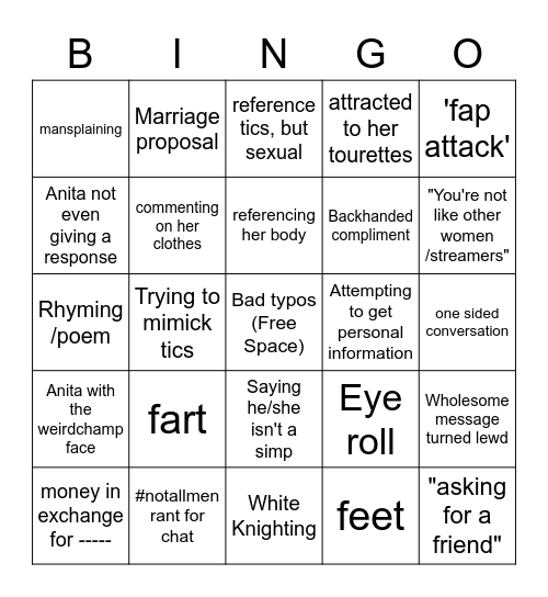 Thirstday Bingo Card